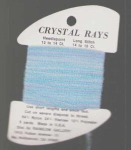 Crystal Rays Variegated Ribbon Rainbow Gallery Cross Stitch Needlepoint Choice - Picture 1 of 16