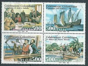 1992 ITALIA USATO COLOMBO BLOCCO - K4 - Imagen 1 de 1
