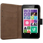 Slabo Book Flip Case Cover Tasche Bookstyle fr Nokia Lumia 630 / 635 - SCHWARZ