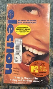 Election VHS 1999 New Sealed hype stickers Reese Witherspoon Matthew Broderick - Bild 1 von 5