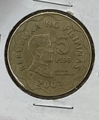 2002  PHILIPPINES 5 PISO  PILIPINAS COINS 1998 With designer initials  FREE S&H - Image 1 of 2