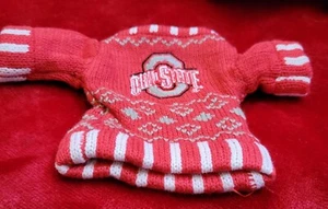 Ohio State Buckeyes  Christmas Sweater Ornament / Teddy Bear Sweater - Bild 1 von 2