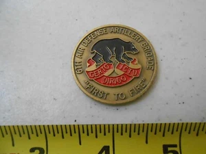 RARE 4TH BATT 6TH AIR DEFENSE ARTILLERY BRIGADE ADA CHALLENGE COIN MILITARY HTF - Picture 1 of 2