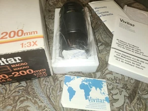 Vivitar 80-200mm F4.5 For MINOLTA M/MD Mount MACRO 1:3X Zoom Lens NEW in Box - Picture 1 of 3