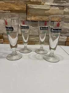 VINTAGE HEINEKEN BEER FLUTE SHAPE GLASS - Picture 1 of 4