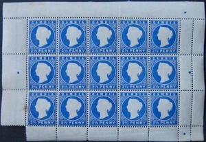 Gambia QV 2½d complete pane, fine NH mint, from 1886. Sg.26. Cat. £225+ - Picture 1 of 2
