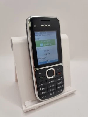 Nokia C2-01 RM-721 Black Unlocked 43MB 2.0" 3.2MP Mobile Button Phone - Image 1 of 4