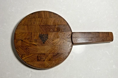 Винтажная разделочная доска и нож для сыра от Jens Quistgard для тикового дерева Dansk 1960-е - Изображение 1 из 4