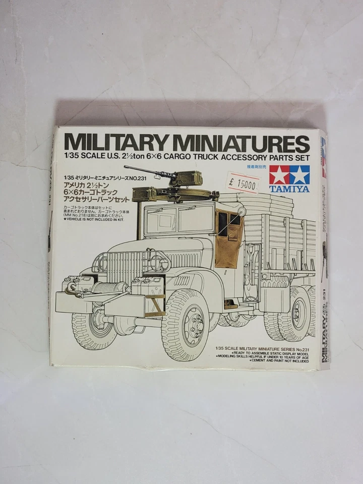 Tamiya 1/35 35231 seconda guerra mondiale Stati Uniti Set parti accessori camion - Immagine 1 di 2