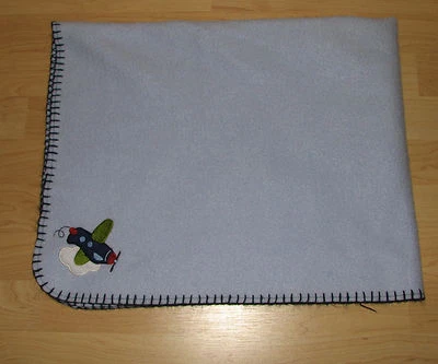 30" x 40  Garanimals Blue Fleece Baby Blanket Airplane Clouds Boys Security 0 - Image 1 of 3