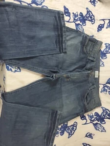 Y2K Dkny Jeans Dark Denim Sz 38 X 32 Baggy Loose Fit Performance Good Shape vtg - Picture 1 of 5