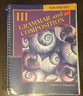 Grammar and Composition III Teacher Key Abeka - GUC