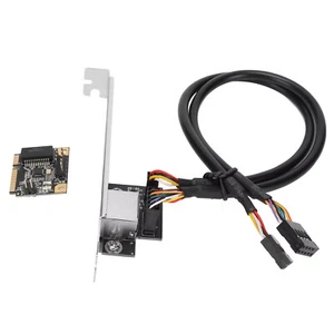 New RTL8111H 10/100/1000Mbps Mini PCI E Gigabit Ethernet Card Free Drive RJ 45 - Picture 1 of 14