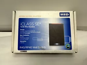 New!!! HID MultiClass SE R40 RP40 Wall Switch Reader 920PTNNEK00000 iClass - Picture 1 of 5