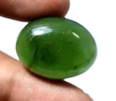 34.40 Ct Natural Green Serpentine Untreated Translucent Top Quality Gemstone - Image 1 of 4