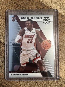 2019-20 Mosaic Debut Kendrick Nunn RC Rookie Card Miami Heat #268 - Picture 1 of 2