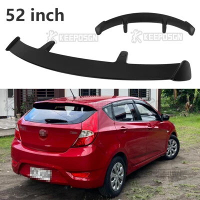 ABS 52" Rear Roof Window Trunk Spoiler Wing Lip For Hyundai Accent Hatchback - Image 1 of 4