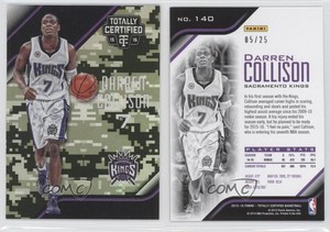 2015-16 Panini Totally Certified Mirror Camo /25 Darren Collison #140
