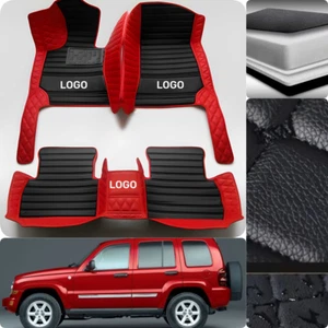 Fit For Jeep Liberty 2002-2013 Auto Carpets Waterproof Car Floor Mats Luxury - Foto 1 di 35