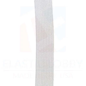 3/4" (19mm) White Knitted Elastic - US Made - Picture 1 of 10