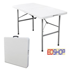 TAVOLO TAVOLINO PIEGHEVOLE RICHIUDIBILE RESINA METALLO SAGRE FIERE 122X60XH74