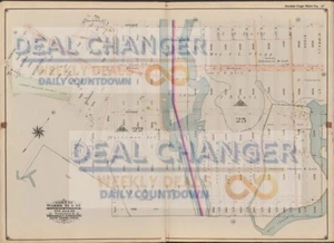 1899 BROOKLYN OLD MAP CONEY ISLAND GERRITSENS CREEK KNAPP T U W X PLATE 17♾ - Picture 1 of 4