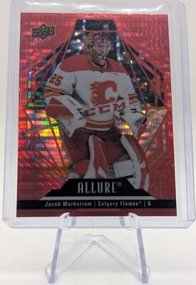 2022-23 UPPER DECK ALLURE RED RAINBOW #71 JACOB MARKSTROM CALGARY FLAMES - Image 1 of 3