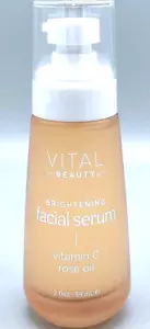 Suero facial iluminador Vital Beauty vitamina C y aceite de rosa 2 fl oz nuevo envío rápido - Imagen 1 de 4