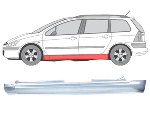 Per Peugeot 307 2001- 2008 SW 4 porte lamiera di riparazione soglia completa/sinistra - Foto 1 di 3