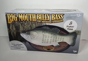 Big Mouth Billy Bass 2018, Gemmy-Súper Raro-The Speaking Sensation-Nueva Caja Abierta - Imagen 1 de 5