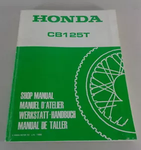 Workshop Manual Honda CB 125 Td Twin Two-Cylinder/Disc Brake Stand 1982 - Picture 1 of 6
