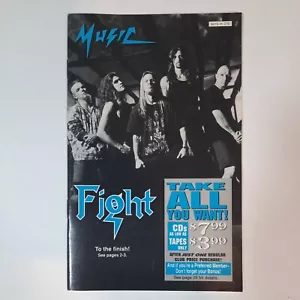 Columbia House Music Catalog 1993 Fight War Of Words Rob Halfort Judas Priest - Foto 1 di 2