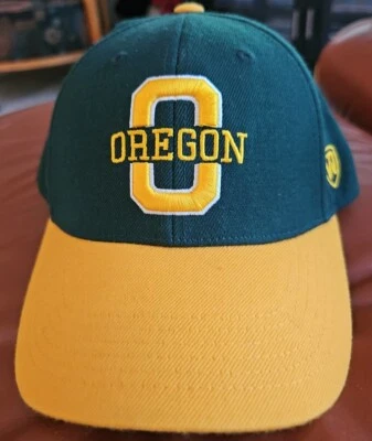 Gorra de béisbol Oregon Ducks Top of the World talla única ajustable verde dorado Foto 1 de 4