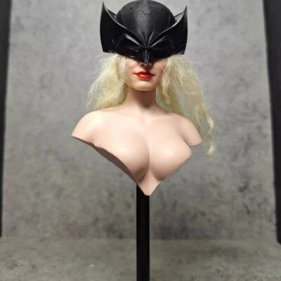 Wolverine Action Figure 1/6 Mask Balck Half Face Helmet Prop Headpiece Headgear  - Image 1 of 4