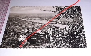 Alte AK Heidelberg Schloss Neckar Panorama Frühling Gedicht Echt Foto Postkarte - Bild 1 von 3