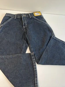 Legendary Gold Wrangler Boys Utility Jeans Adjustable Waist Size 8 Husky Cargo - Picture 1 of 15