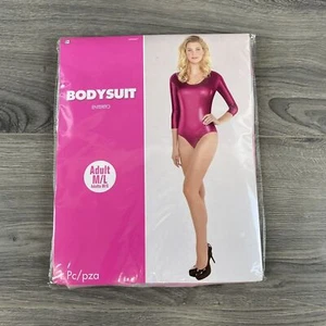 Pink Bodysuit Fancy Dress Up Amscan Halloween Sexy Adult M/L Costume Cosplay - Picture 1 of 6