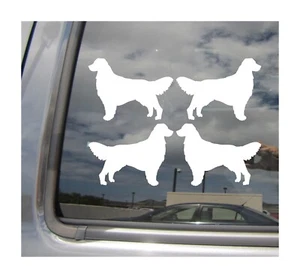 Lot of 4 - 3 inch Golden Retriever Dog Car Vinyl Decal Window Sticker 21083 - Picture 1 of 2