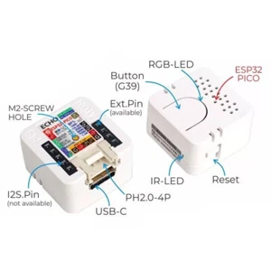 M5Stack ATOM Echo Programmable Smart Speaker Built-in ESP32 Bluetooth WiFi IoT - Picture 1 of 4