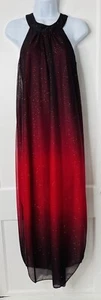 Venus Dress XS Fairycore Grunge Glitter Ombre Slit Edgy Event Gothic Dark Glam - Picture 1 of 12