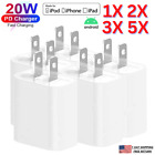 USB-C Fast Charger Block 20W PD Power Adapter For iPhone 14 13 12 11 Pro Max 8 7