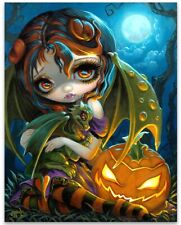 Strangeling Halloween Dragonling- 11x14 Unframed Art Print Poster-Decor and Gift
