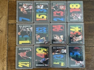 1994-95 NBA Hoops Big Numbers Rainbow Complete Set (1-12) Shaq Pippen - Bild 1 von 4