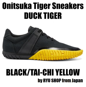 Onitsuka Tiger Sneaker DUCK TIGER 1183C166.001 BLACK / TAI-CHI YELLOW - Picture 1 of 11