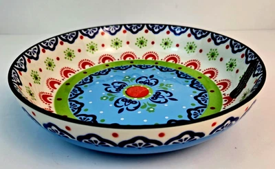 NUEVO Cuenco de cena Signature Housewares Marruecos cerámica azul 36 oz Foto 1 de 4