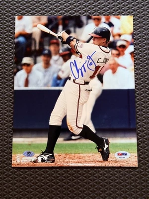 Chipper Jones Signed Autograph 8x10 Photo Atlanta Braves PSA DNA - Image 1 of 3