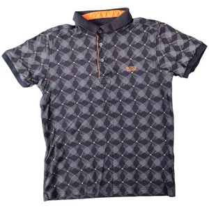 Hugo Boss Womens Polo Shirt Size M Multicoloured Geometric Short Sleeve Collared - Picture 1 of 8