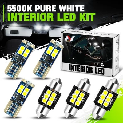 6 Pcs Interior Dome License Plate Cargo Map Light Bulbs for Honda Civic 06-12 - Изображение 1 из 4