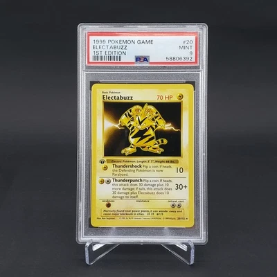*PSA 9* 1st Edition Electabuzz Base Set 20/102 Shadowless Pokemon Card WOTC 1999 - Image 1 of 2