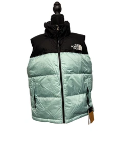 North Face Damen 1996 Nuptse Weste Gr. L Wasabi/Schwarz - Neu - Bild 1 von 7